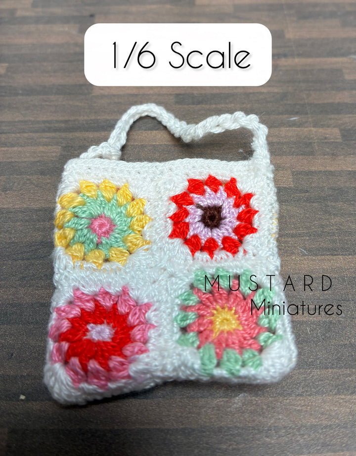 Dollhouse Miniature Crochet Bags or Nunter boots