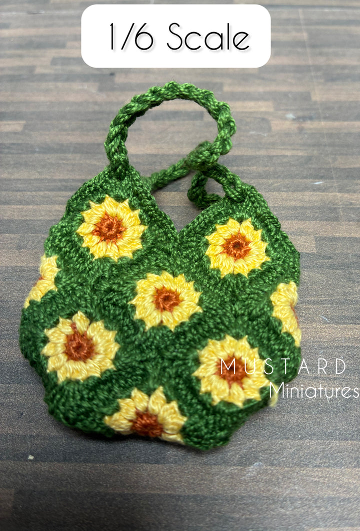 Dollhouse Miniature Crochet Bags or Nunter boots