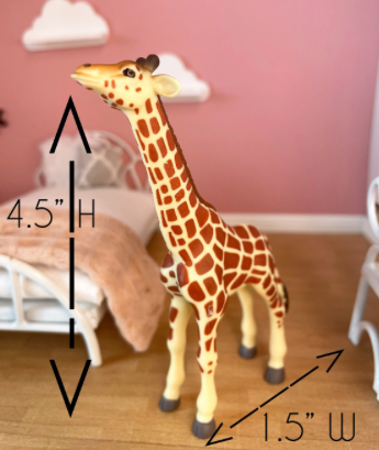 1:12 Scale Dollhouse Giraffe, Girls Room Accessory