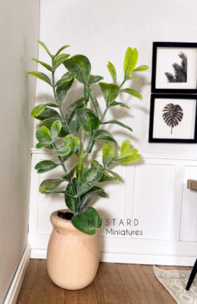 Dollhouse Plant, Miniature Artificial Plant, 1:12 Scale Decor