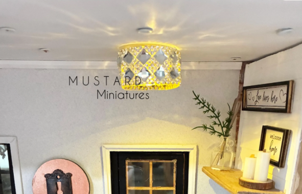Dollhouse Crystal Touchless light 1:12 Scale