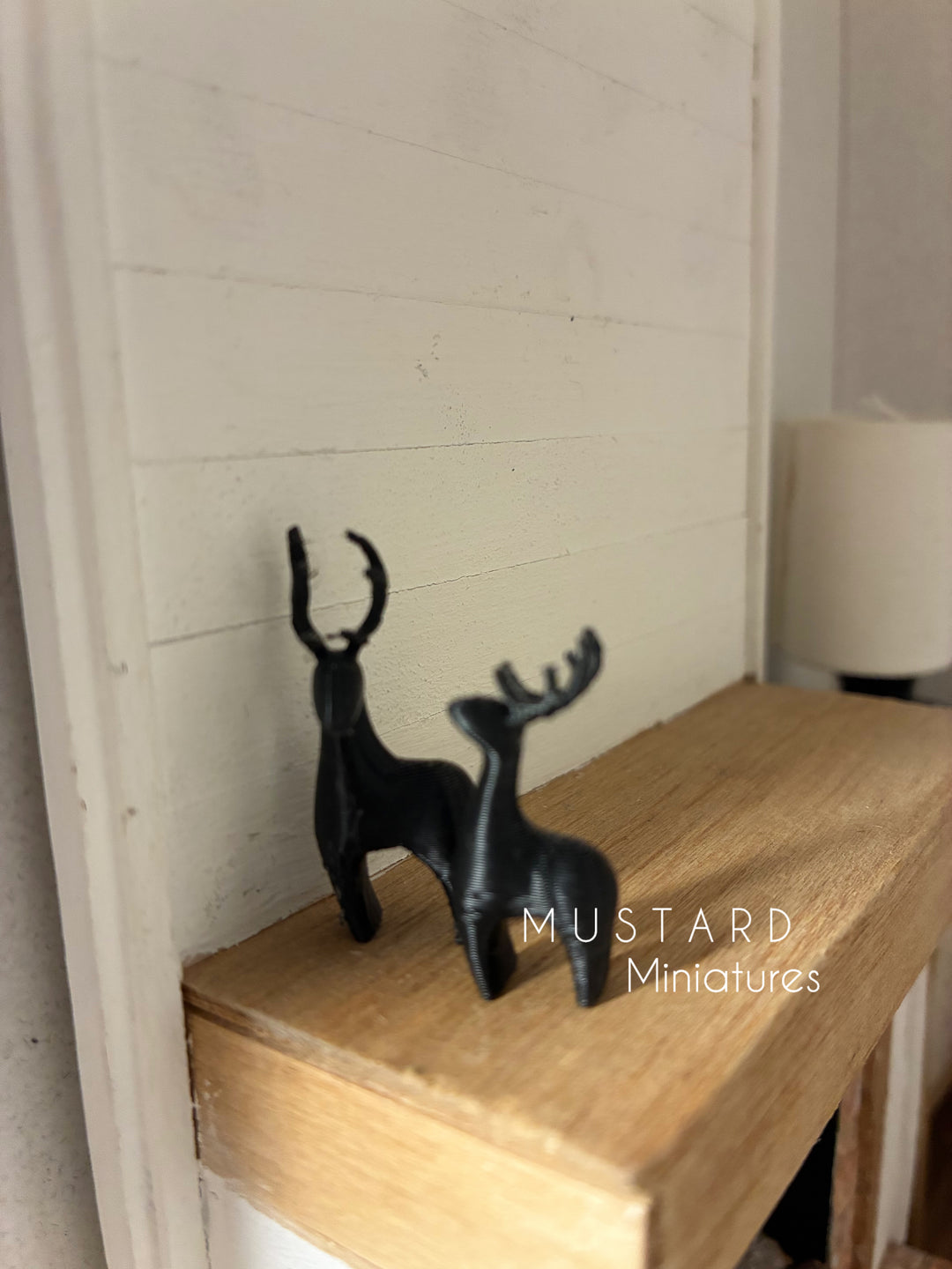 Dollhouse Miniature Christmas Reindeer or Mini White Trees