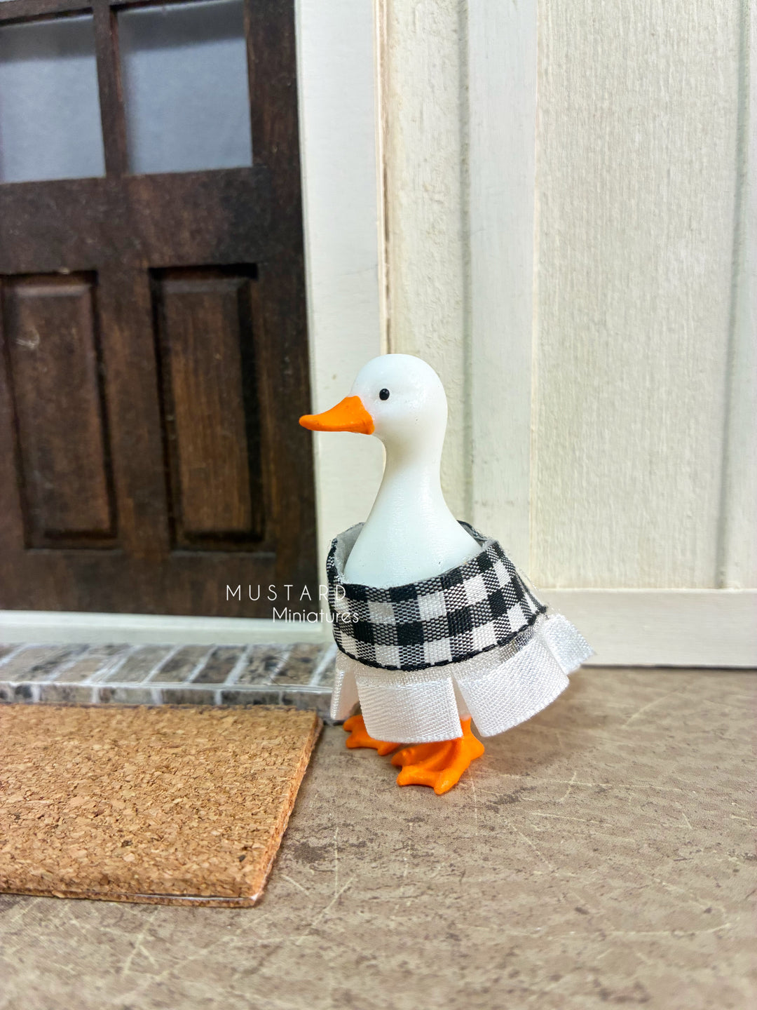 Dollhouse Miniature Goose, Modern Miniature Accessory