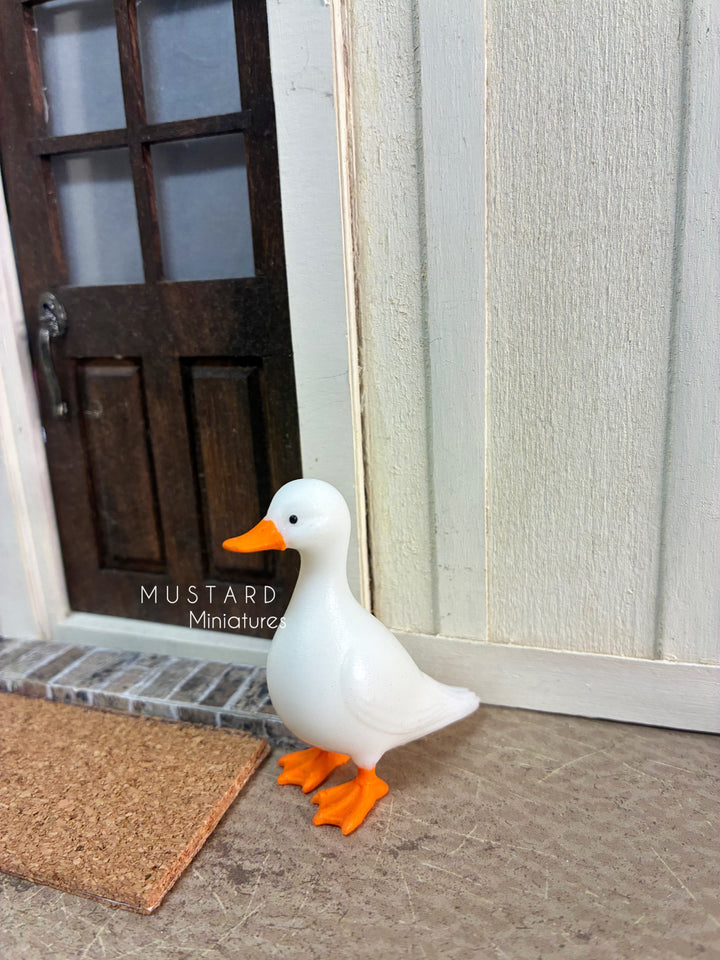 Dollhouse Miniature Goose, Modern Miniature Accessory