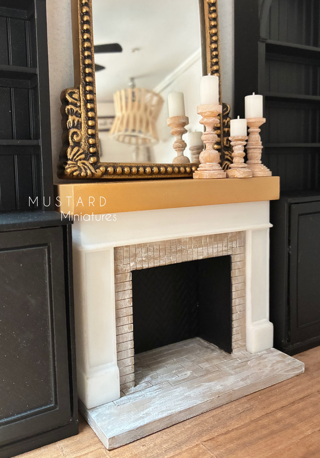 1:12 Scale Dollhouse Miniature Fireplace
