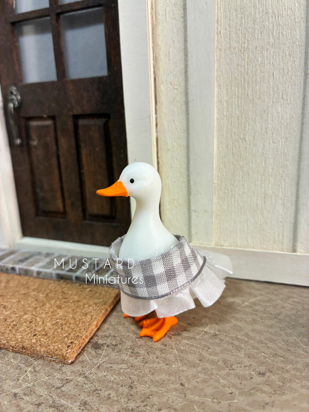 Dollhouse Miniature Goose, Modern Miniature Accessory