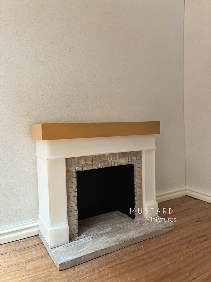1:12 Scale Dollhouse Miniature Fireplace