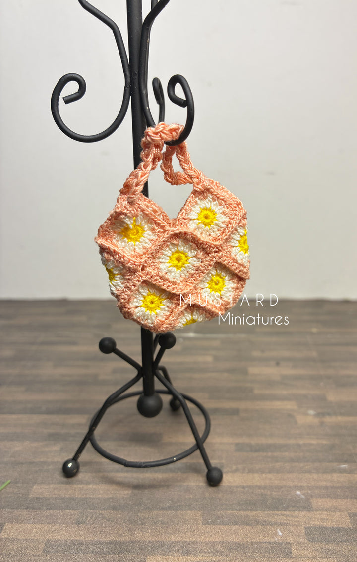 Dollhouse Miniature Crochet Bags or Nunter boots