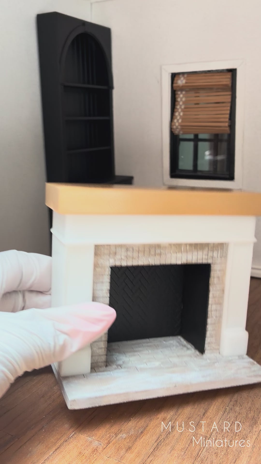 1:12 Scale Dollhouse Miniature Fireplace