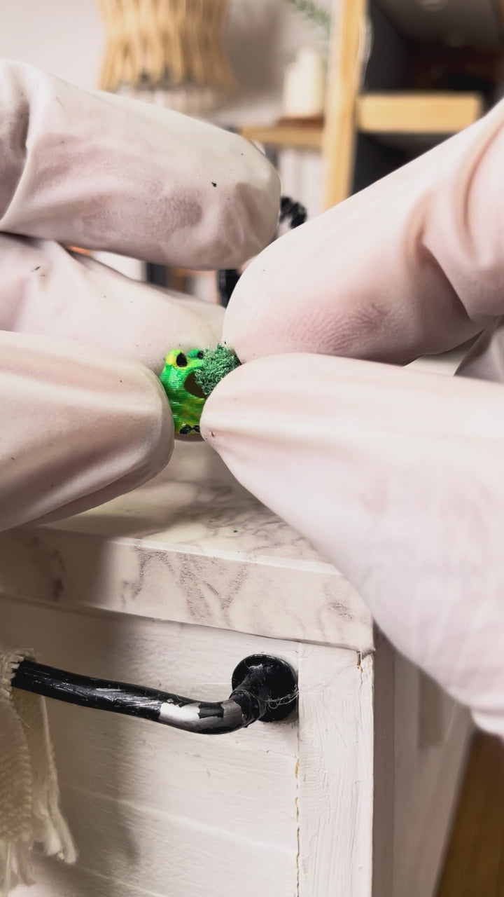 Dollhouse Kitchen Frog, Sponge included: Miniature Sponge holder