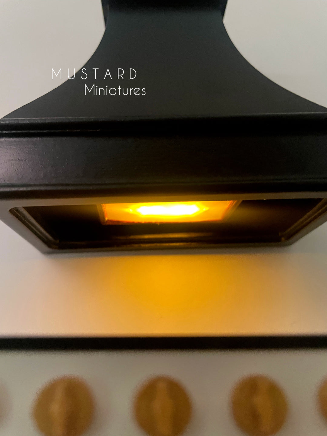 1:12 Scale Dollhouse Black Range Hood with Working Light