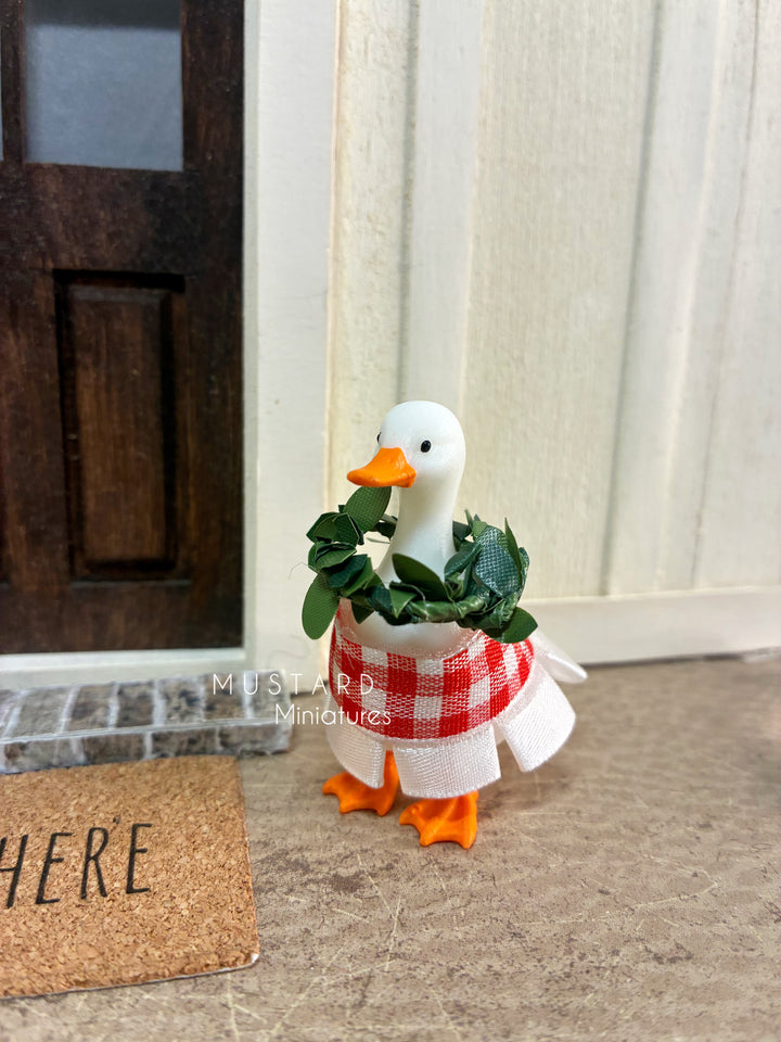 Dollhouse Miniature Goose, Modern Miniature Accessory